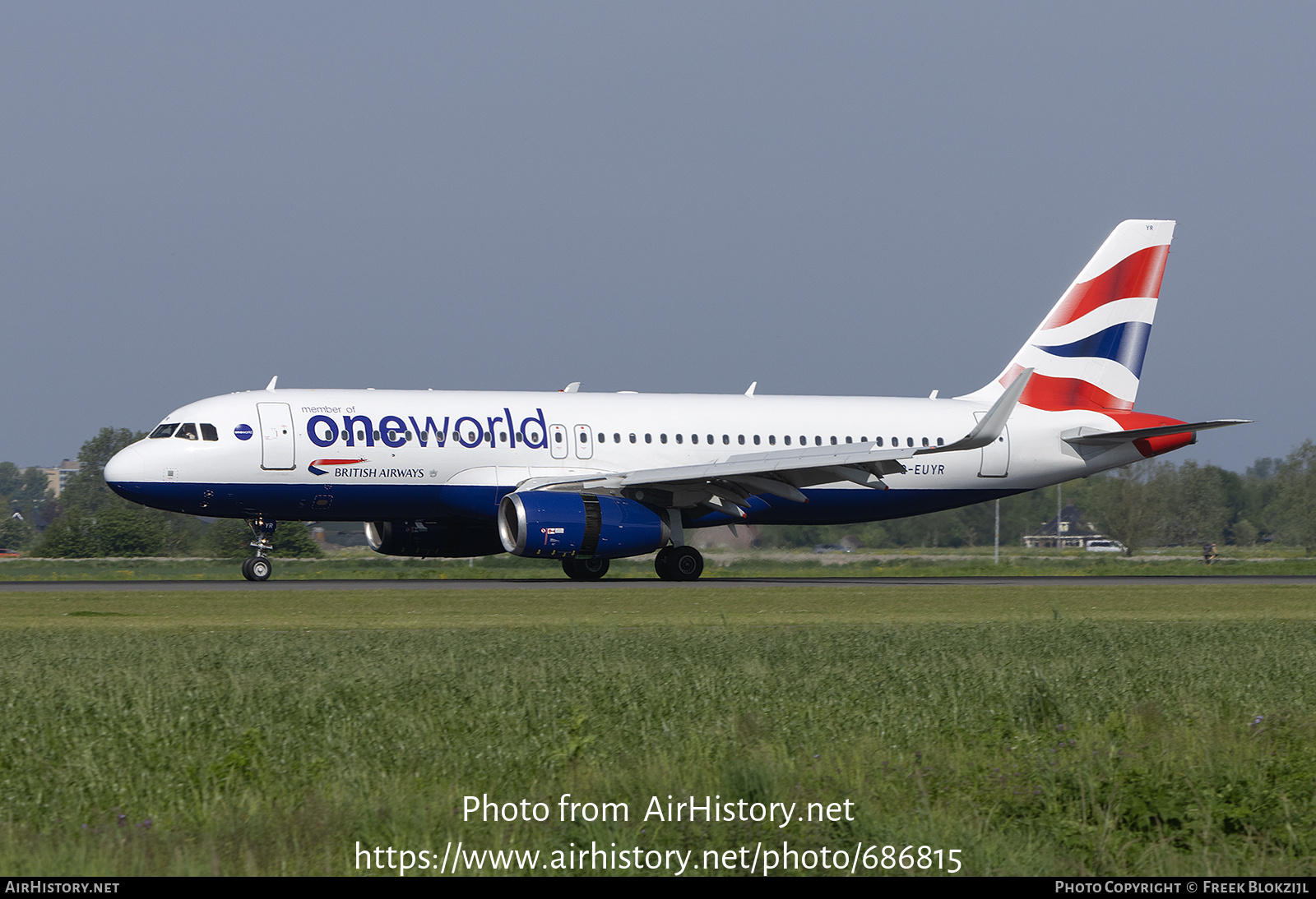 Aircraft Photo of G-EUYR | Airbus A320-232 | British Airways | AirHistory.net #686815