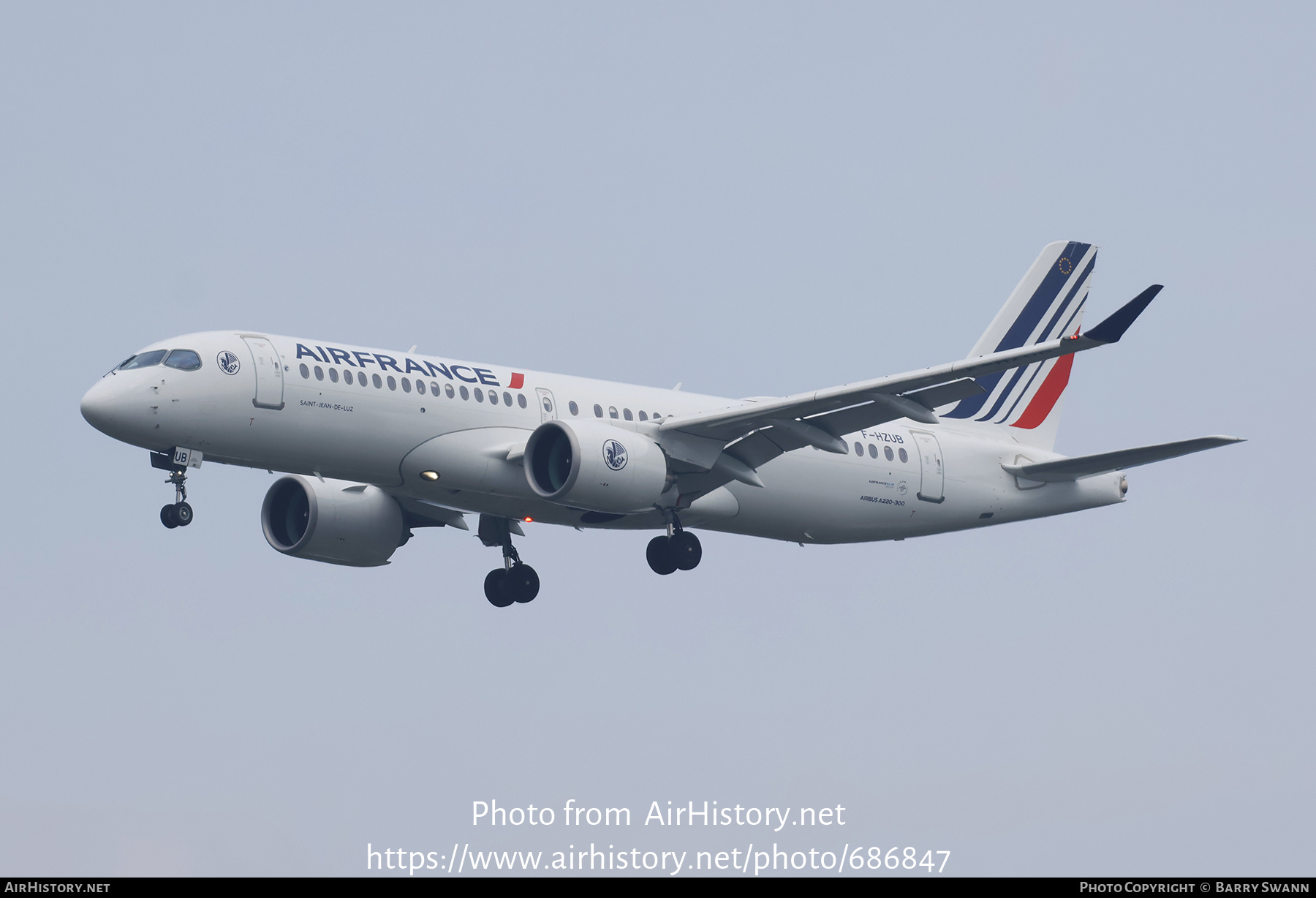 Aircraft Photo of F-HZUB | Airbus A220-371 (BD-500-1A11) | Air France | AirHistory.net #686847