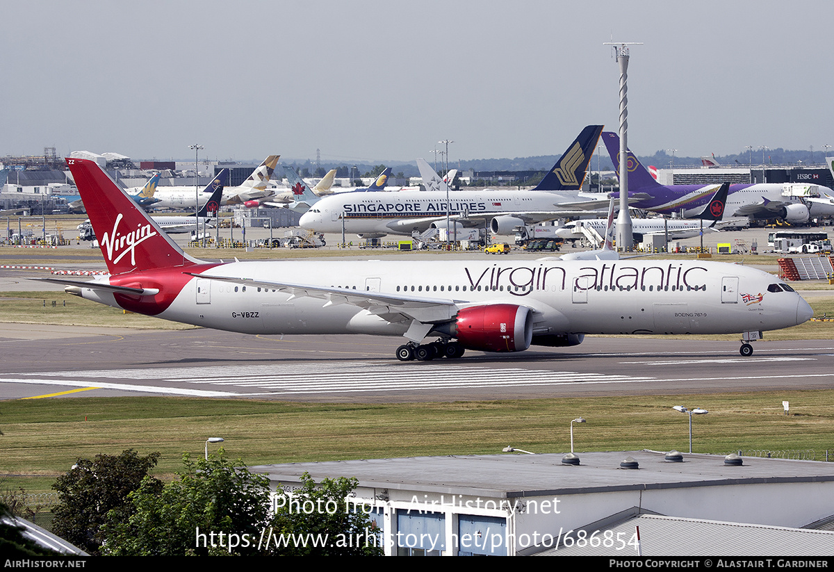 Aircraft Photo of G-VBZZ | Boeing 787-9 Dreamliner | Virgin Atlantic Airways | AirHistory.net #686854