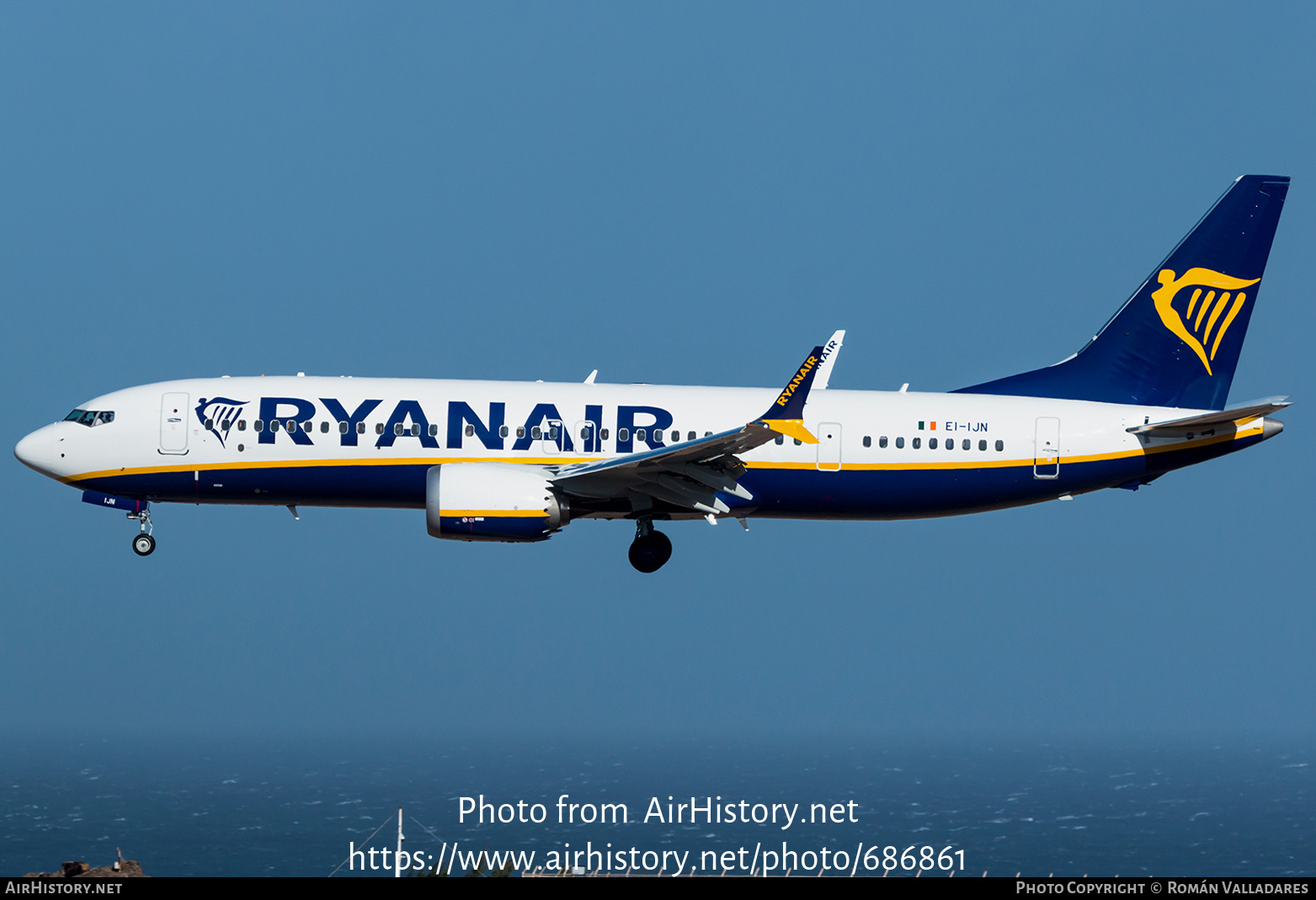 Aircraft Photo of EI-IJN | Boeing 737-8200 Max 200 | Ryanair | AirHistory.net #686861