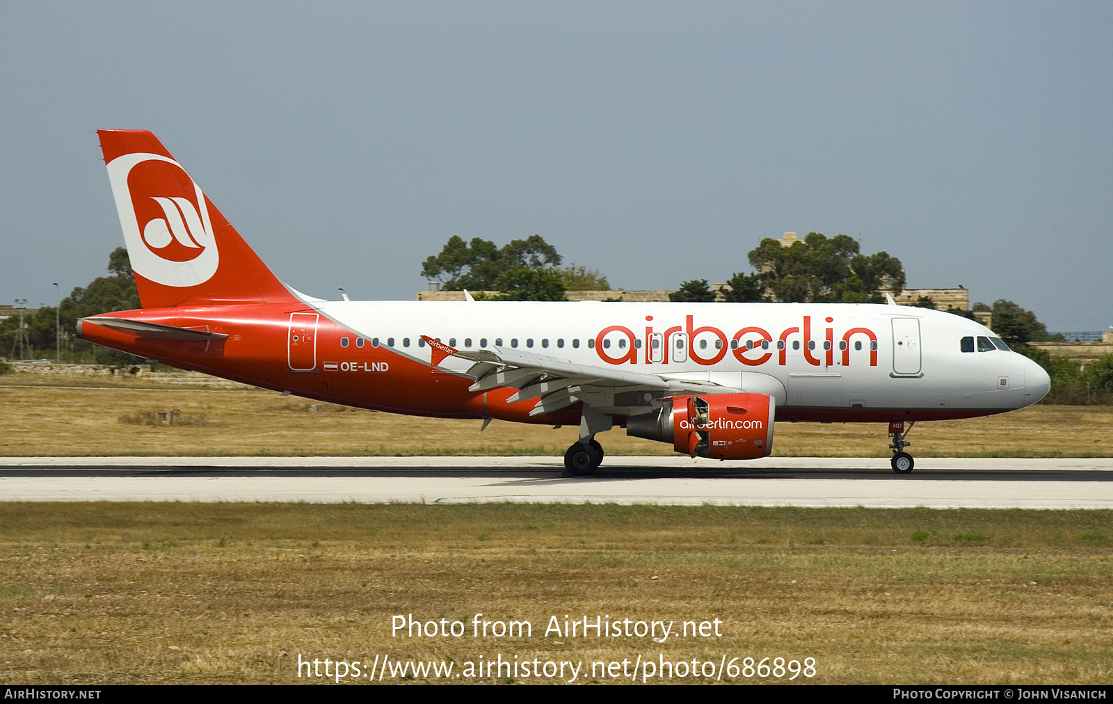 Aircraft Photo of OE-LND | Airbus A319-112 | Air Berlin | AirHistory.net #686898