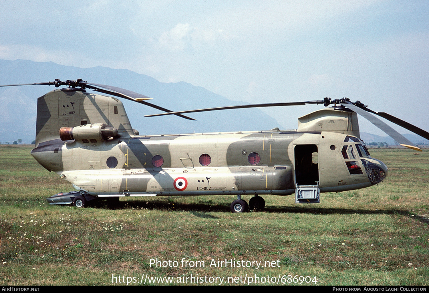 Aircraft Photo of LC-002 | Boeing Vertol CH-47C Chinook | Libya - Air Force | AirHistory.net #686904