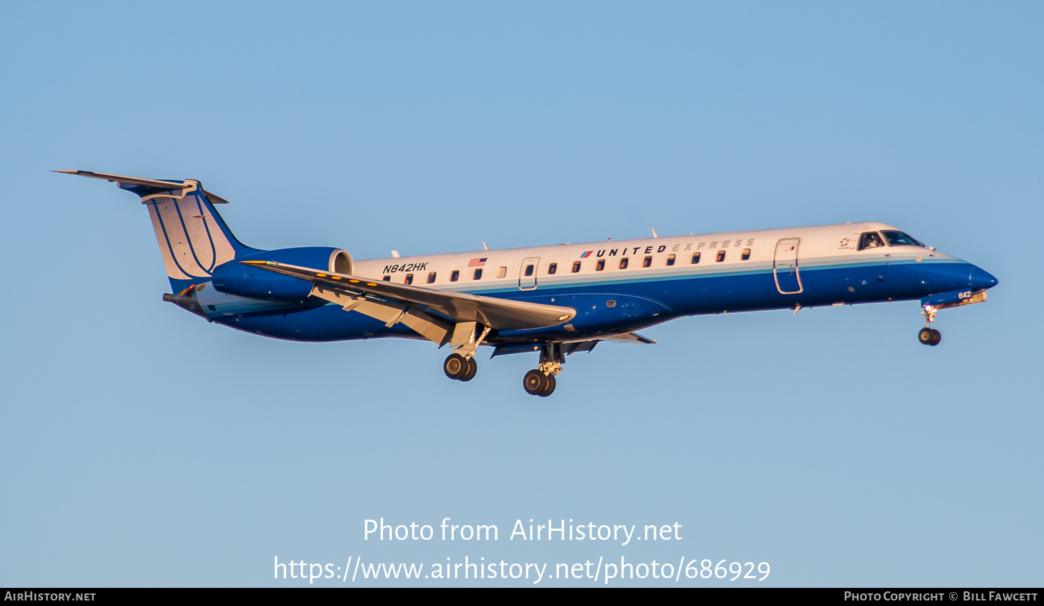 Aircraft Photo of N842HK | Embraer ERJ-145LR (EMB-145LR) | United Express | AirHistory.net #686929
