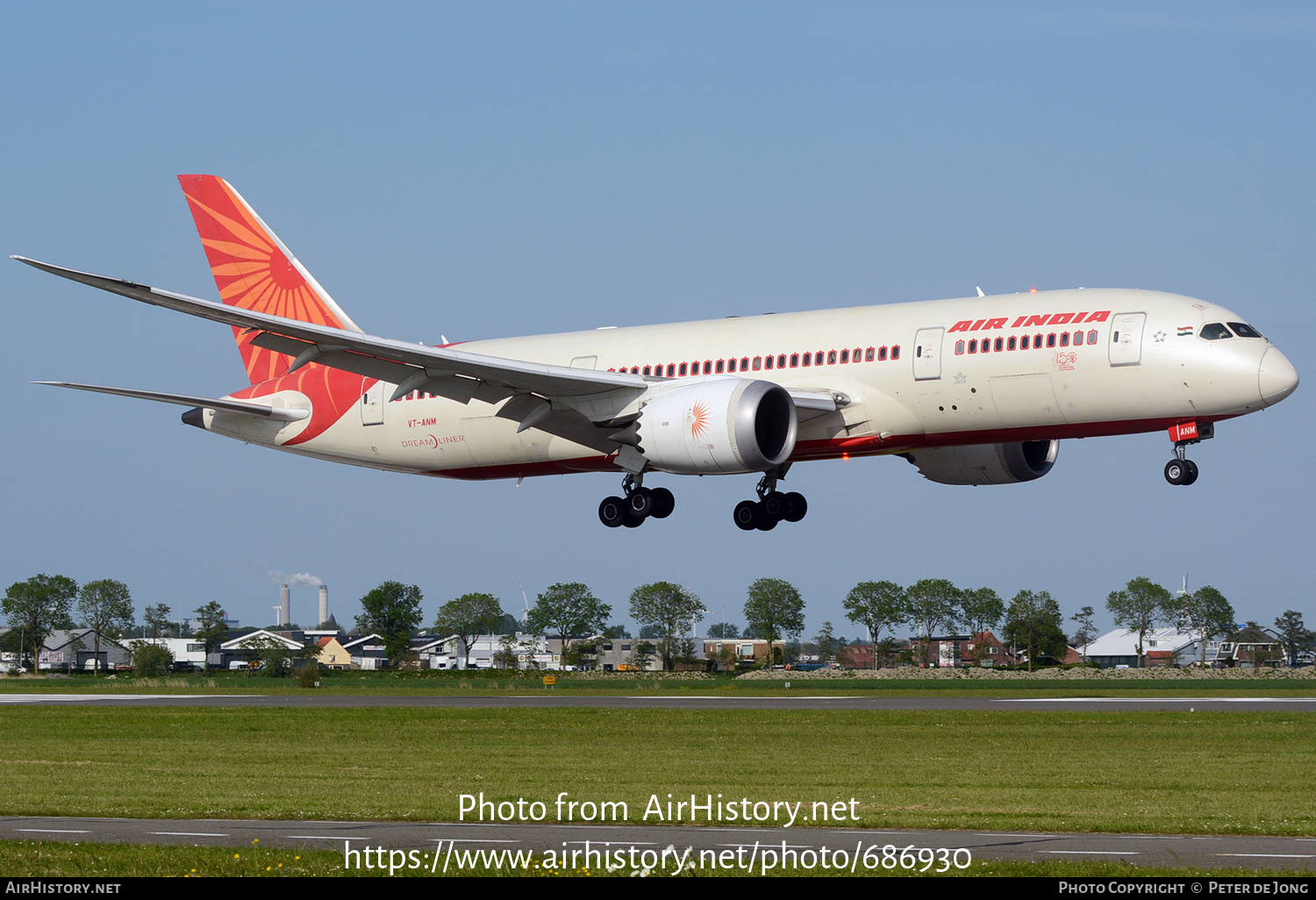 Aircraft Photo of VT-ANM | Boeing 787-8 Dreamliner | Air India | AirHistory.net #686930