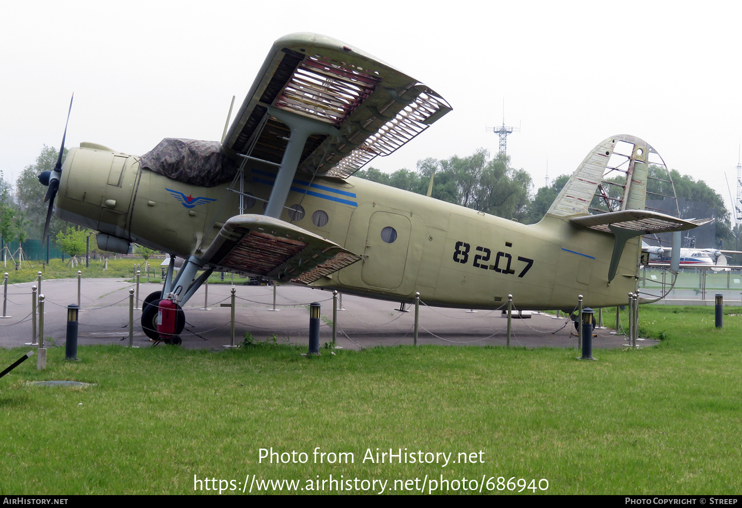 Aircraft Photo of 8207 | Shijiazhuang Y5 | CAAC - Civil Aviation Administration of China | AirHistory.net #686940