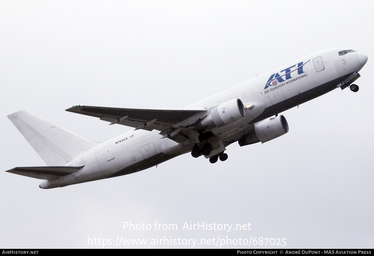 Aircraft Photo of N762CX | Boeing 767-232(BDSF) | ATI - Air Transport International | AirHistory.net #687025