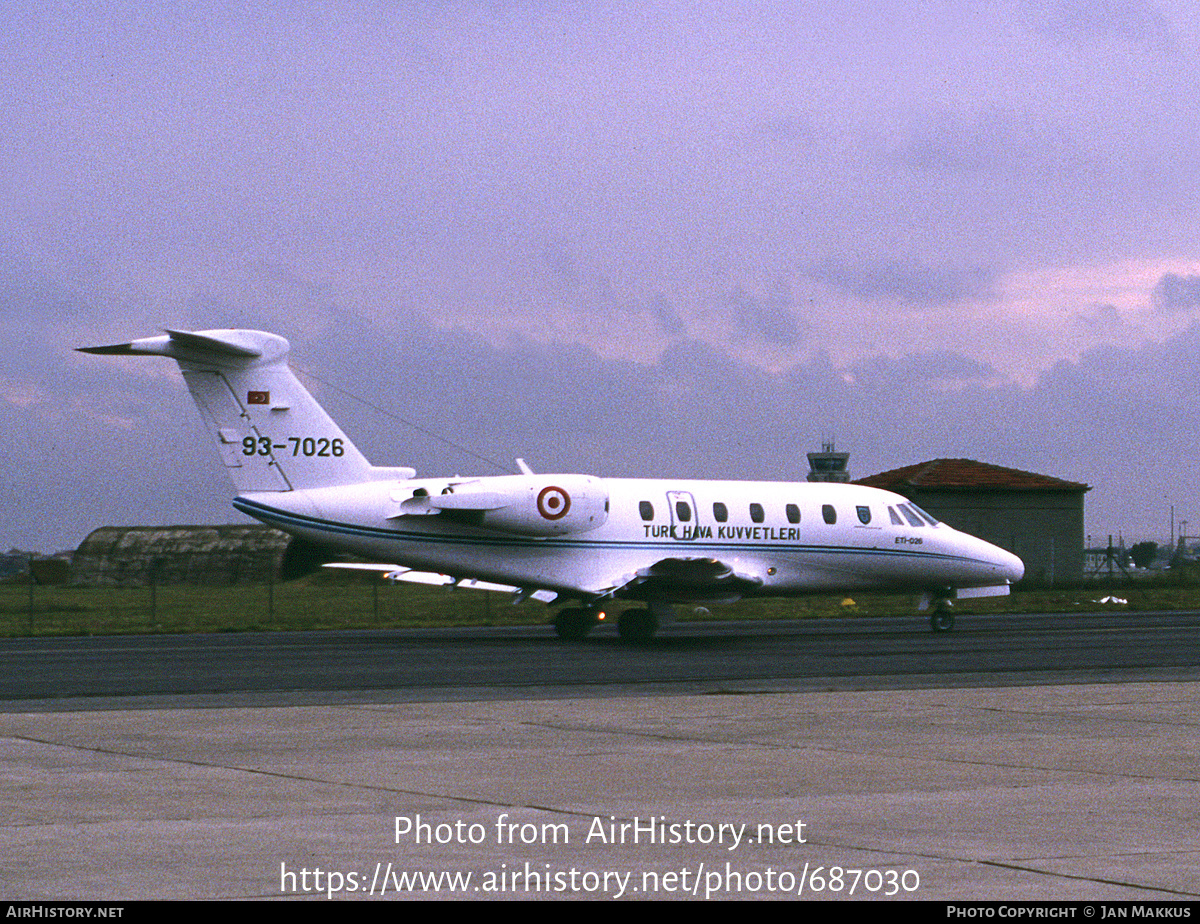 Aircraft Photo of 93-7026 | Cessna 650 Citation VII | Turkey - Air Force | AirHistory.net #687030