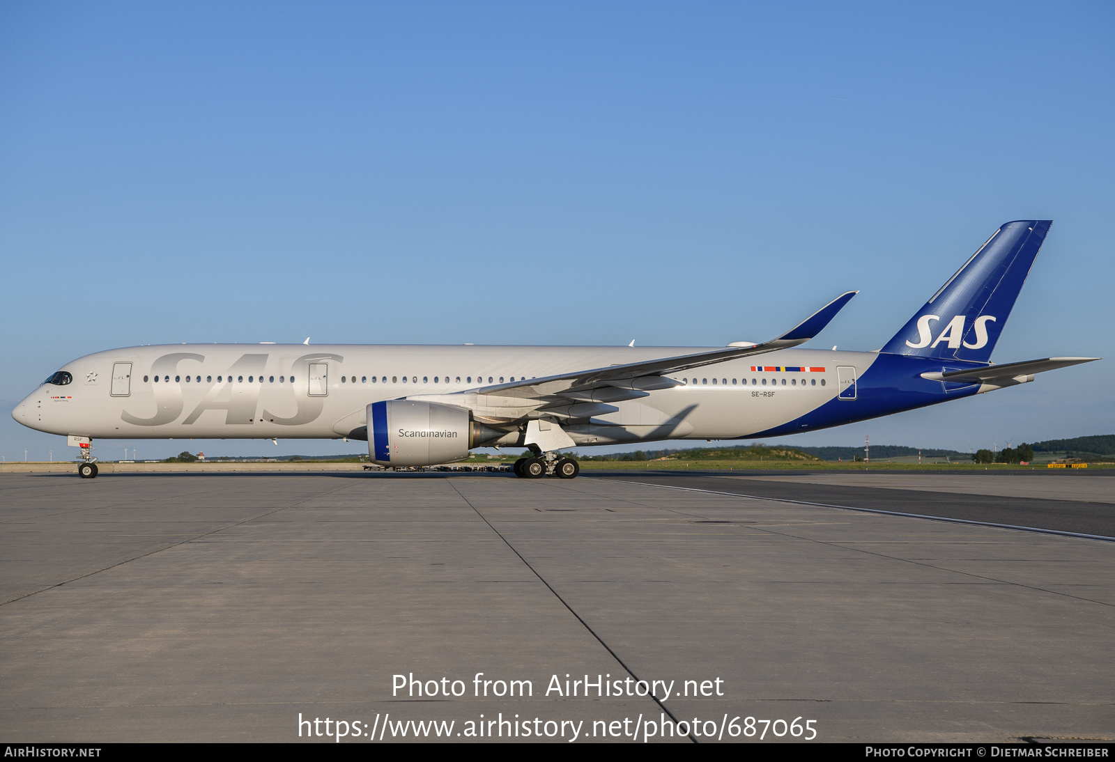 Aircraft Photo of SE-RSF | Airbus A350-941 | Scandinavian Airlines - SAS | AirHistory.net #687065