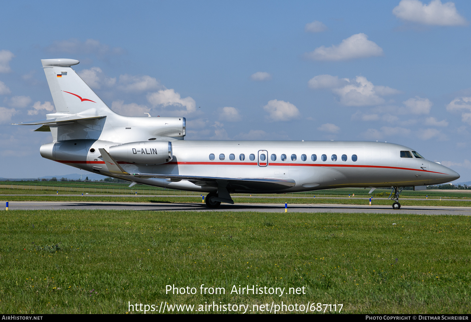 Aircraft Photo of D-ALIN | Dassault Falcon 7X | VistaJet | AirHistory.net #687117