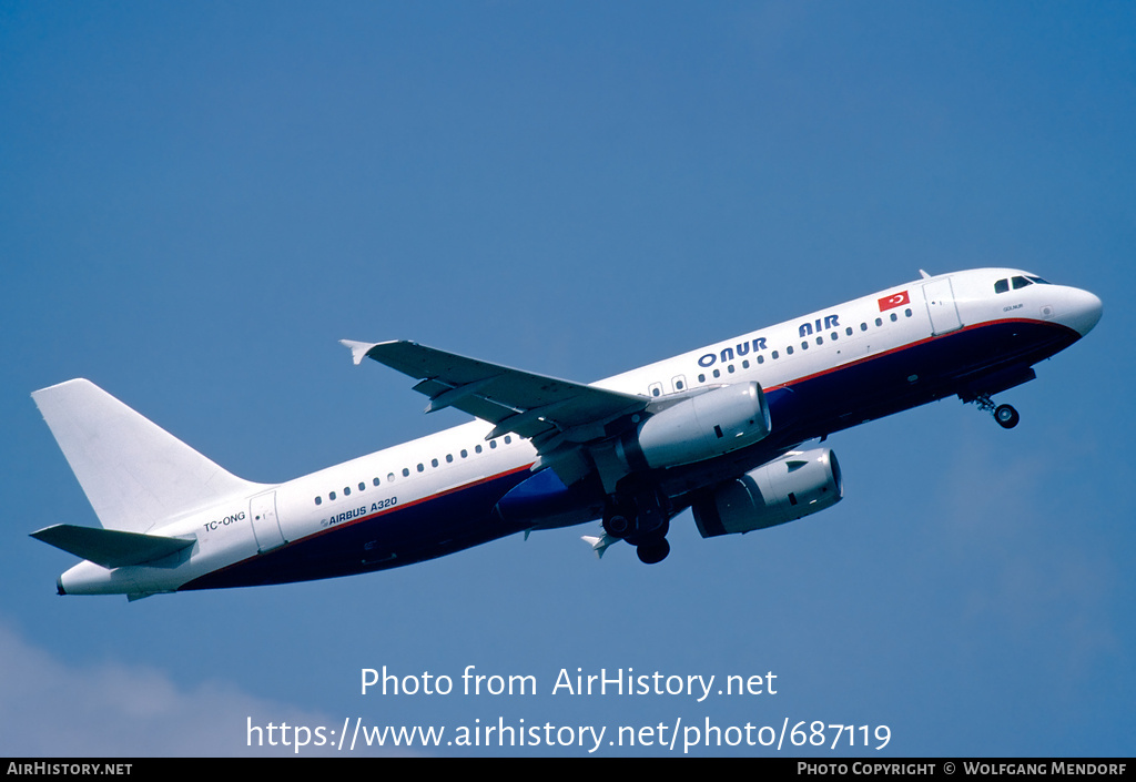 Aircraft Photo of TC-ONG | Airbus A320-231 | Onur Air | AirHistory.net #687119