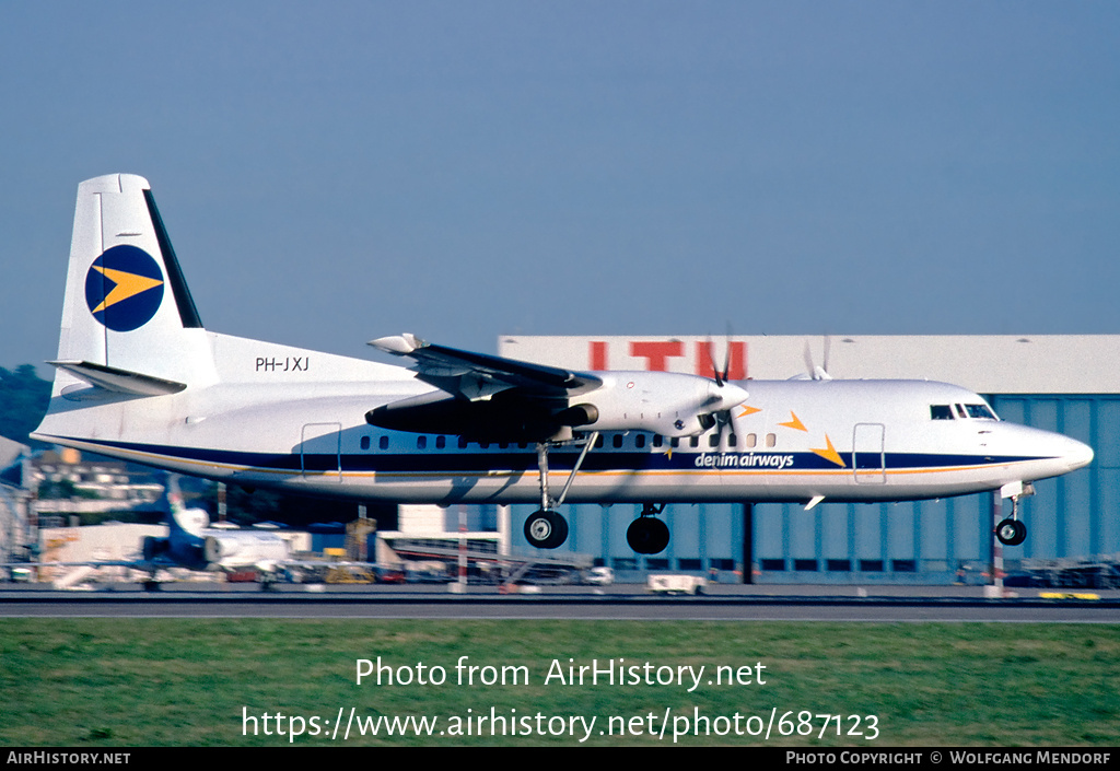 Aircraft Photo of PH-JXJ | Fokker 50 | Denim Airways | AirHistory.net #687123