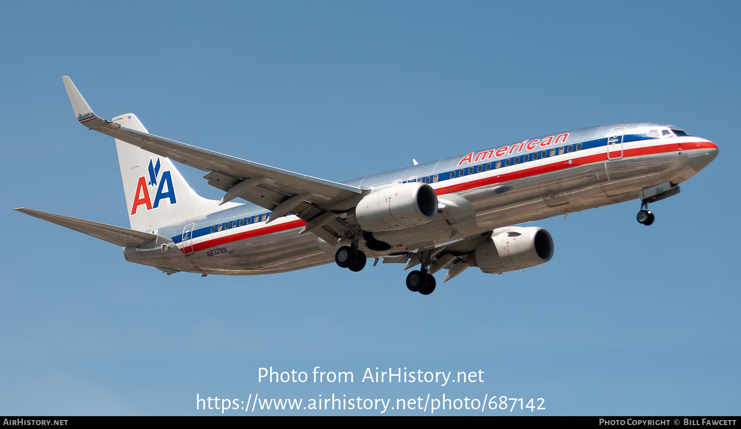 Aircraft Photo of N832NN | Boeing 737-823 | American Airlines | AirHistory.net #687142