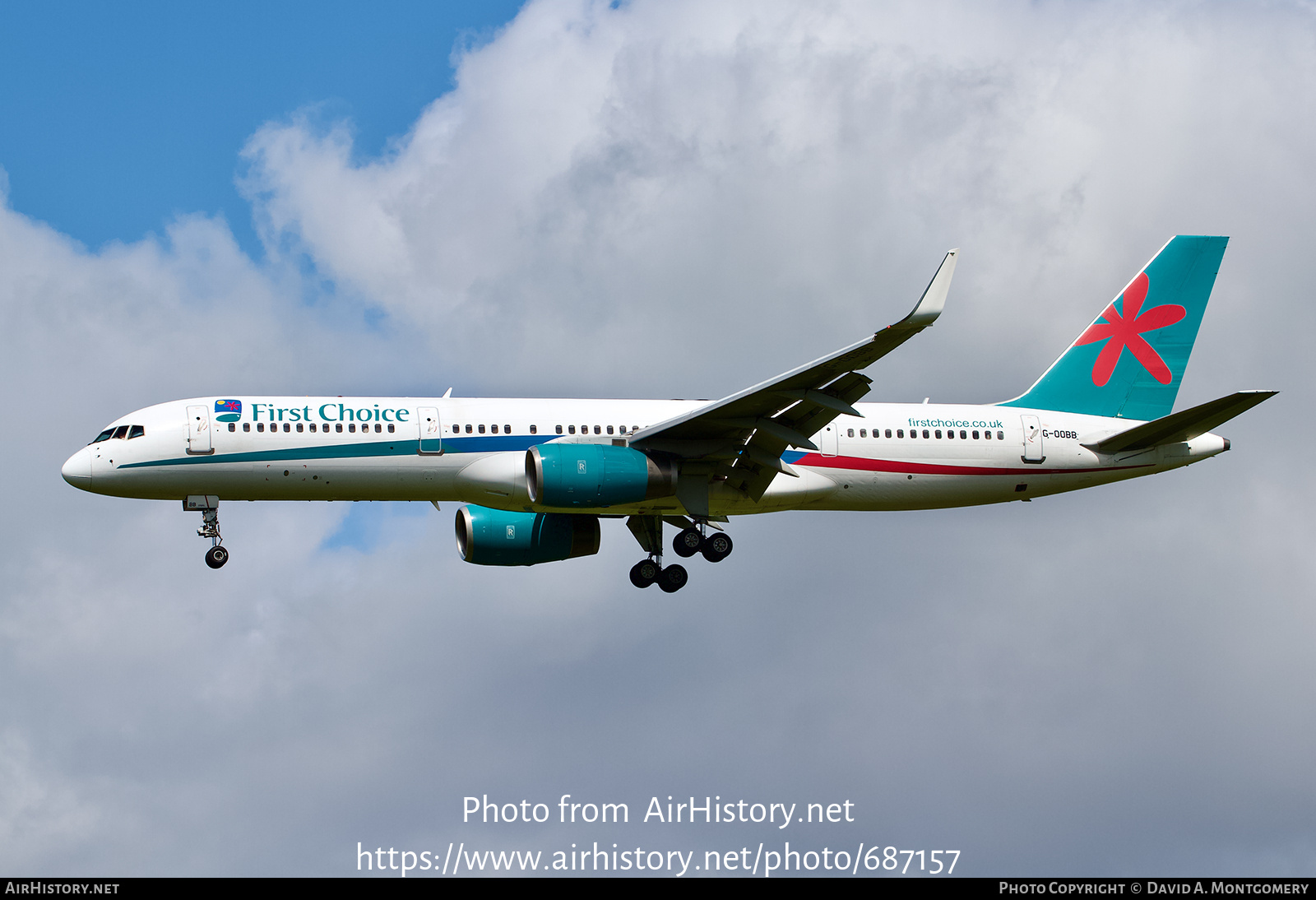 Aircraft Photo of G-OOBB | Boeing 757-28A | First Choice Airways | AirHistory.net #687157