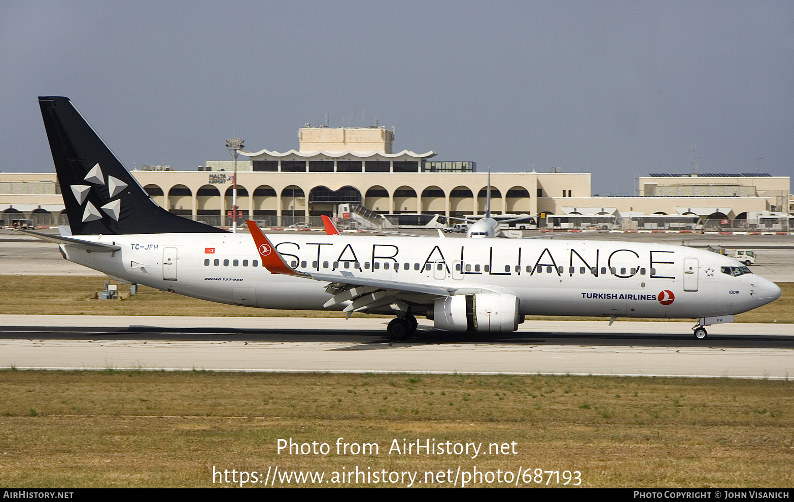 Aircraft Photo of TC-JFH | Boeing 737-8F2 | Turkish Airlines | AirHistory.net #687193