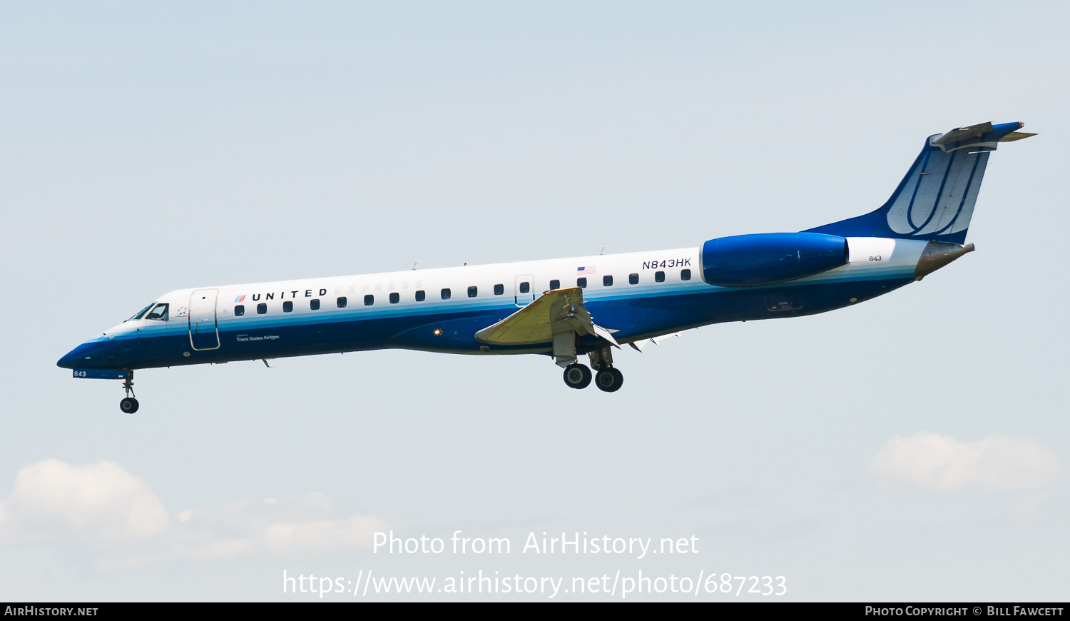 Aircraft Photo of N843HK | Embraer ERJ-145LR (EMB-145LR) | United Express | AirHistory.net #687233