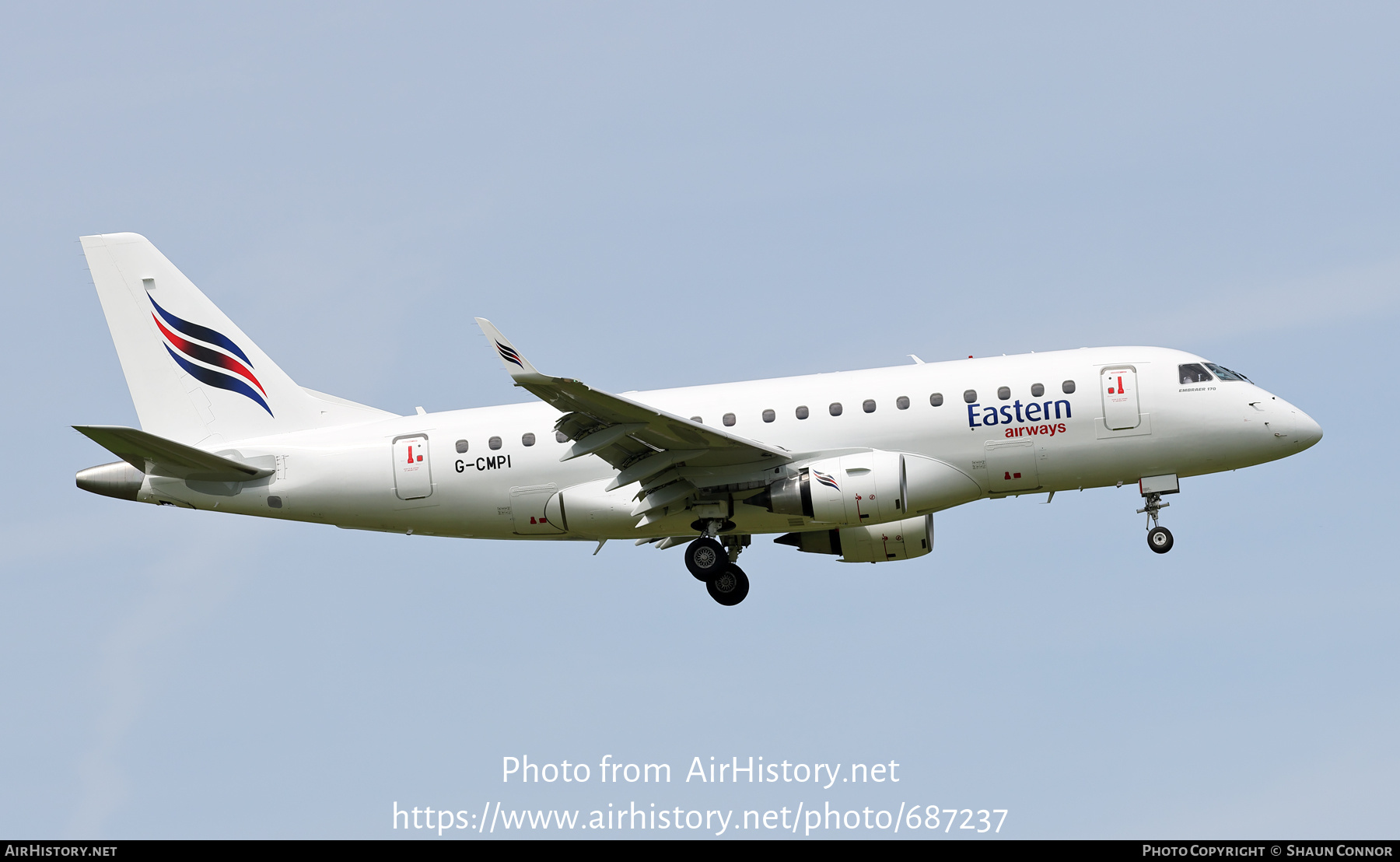 Aircraft Photo of G-CMPI | Embraer 170LR (ERJ-170-100LR) | Eastern Airways | AirHistory.net #687237