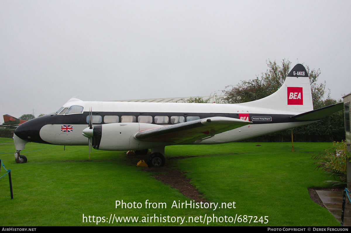 Aircraft Photo of G-ANXB | De Havilland D.H. 114 Heron 1B | BEA - British European Airways | AirHistory.net #687245