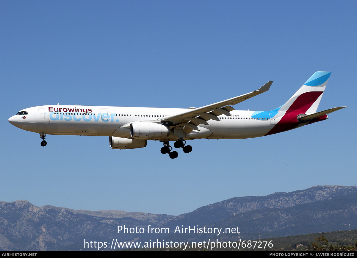 Aircraft Photo of D-AIKC | Airbus A330-343 | Eurowings Discover | AirHistory.net #687276