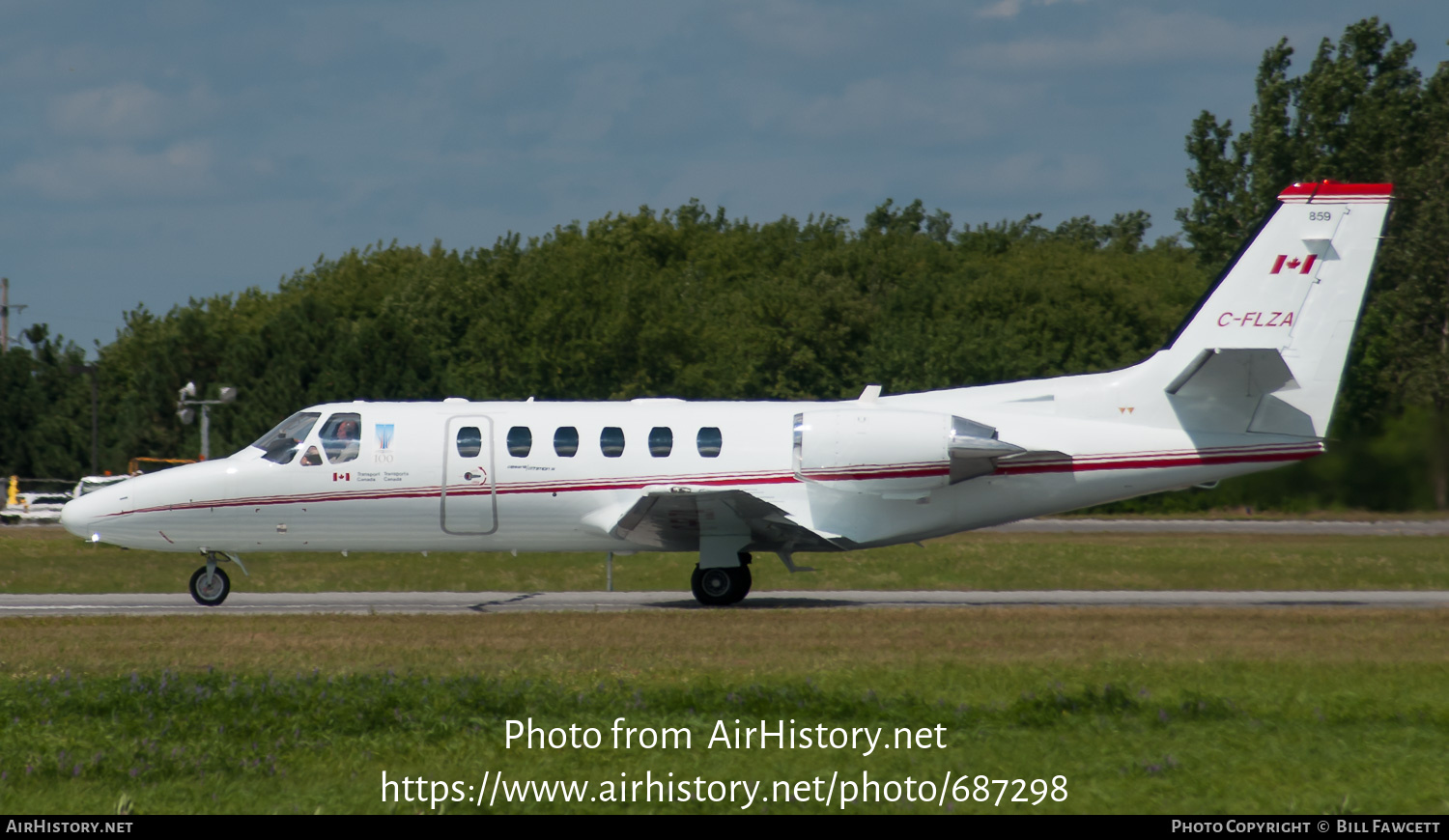 Aircraft Photo of C-FLZA | Cessna 550 Citation II | Transport Canada | AirHistory.net #687298