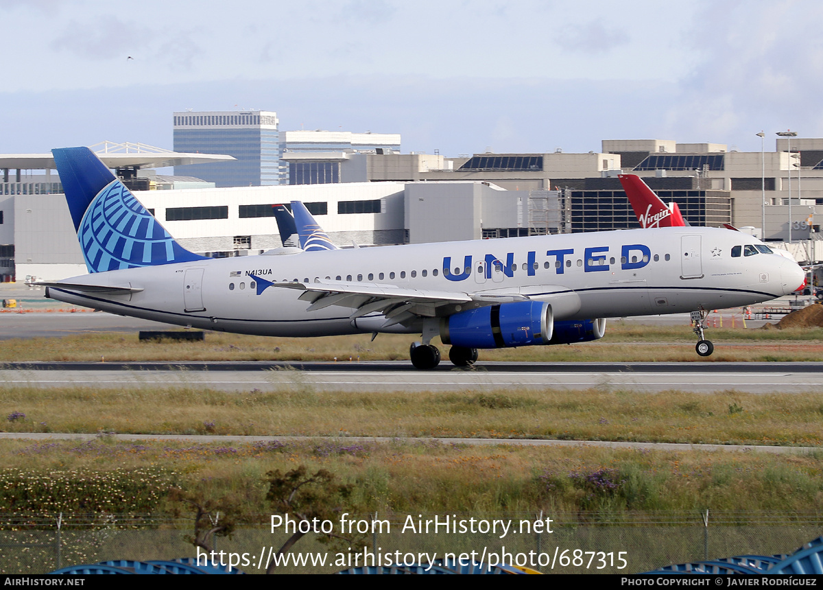 Aircraft Photo of N413UA | Airbus A320-232 | United Airlines | AirHistory.net #687315
