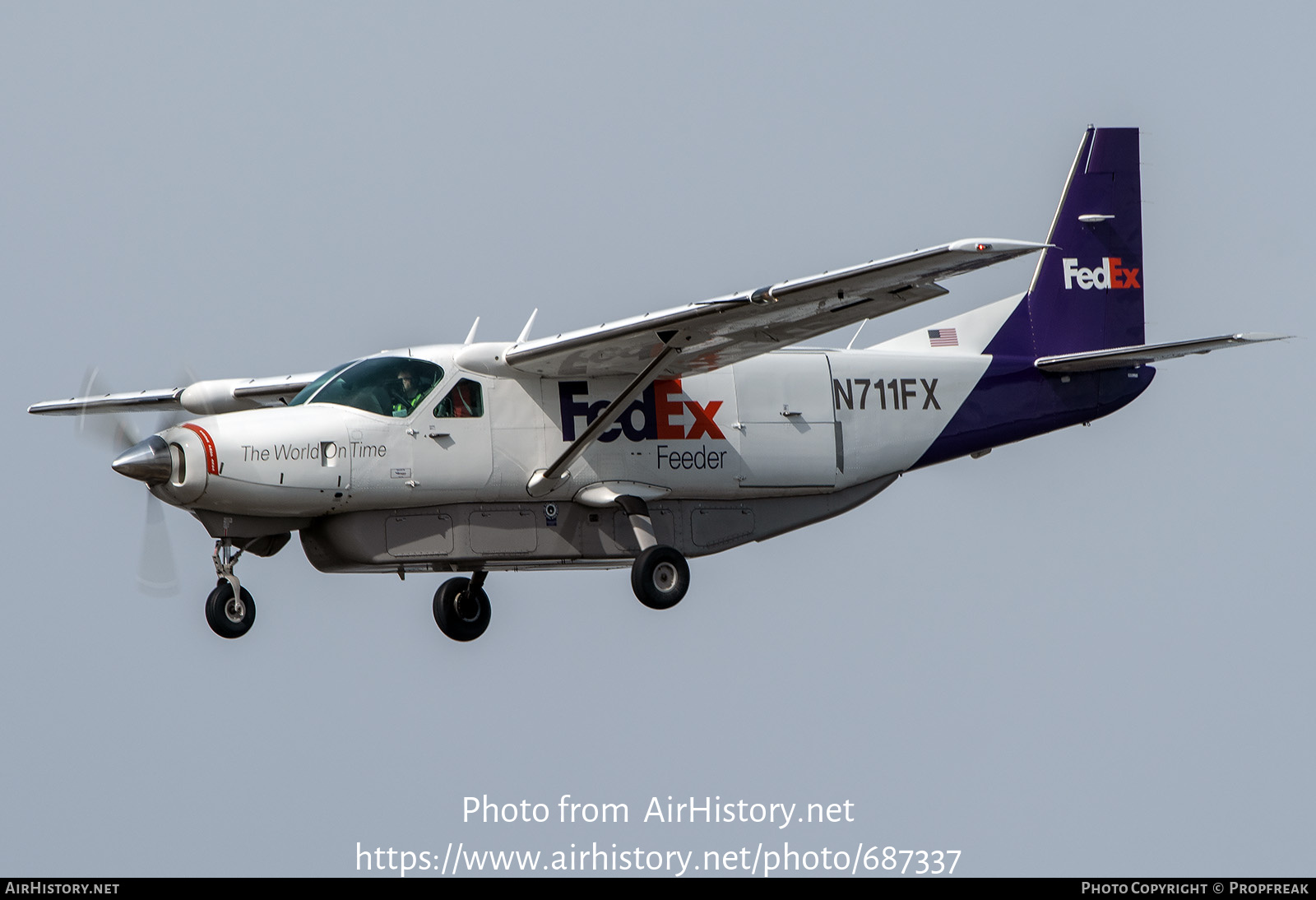 Aircraft Photo of N711FX | Cessna 208B Super Cargomaster | FedEx Feeder | AirHistory.net #687337