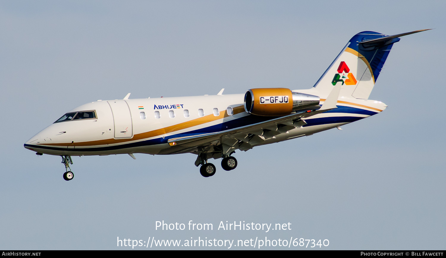 Aircraft Photo of C-GFJQ | Bombardier Challenger 605 (CL-600-2B16) | Abhijeet Group | AirHistory.net #687340