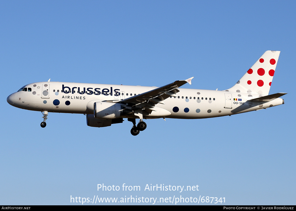 Aircraft Photo of OO-SNF | Airbus A320-214 | Brussels Airlines | AirHistory.net #687341