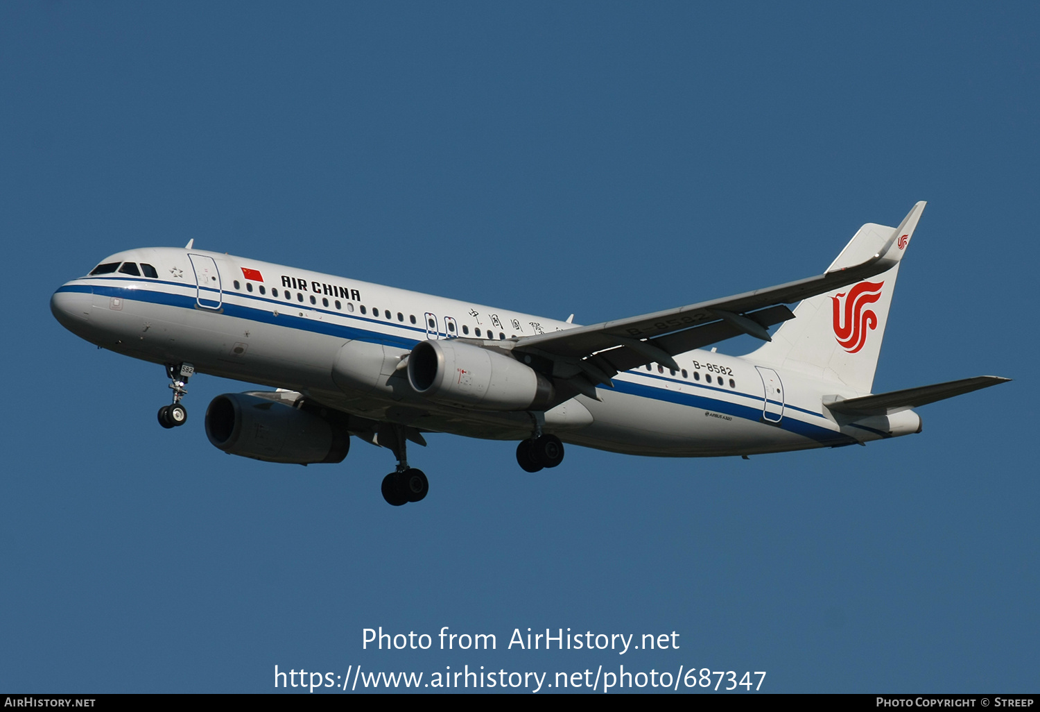 Aircraft Photo of B-8582 | Airbus A320-232 | Air China | AirHistory.net #687347