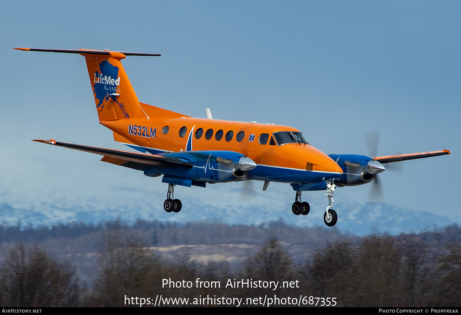 Aircraft Photo of N532LM | Beech B200 Super King Air | LifeMed Alaska | AirHistory.net #687355