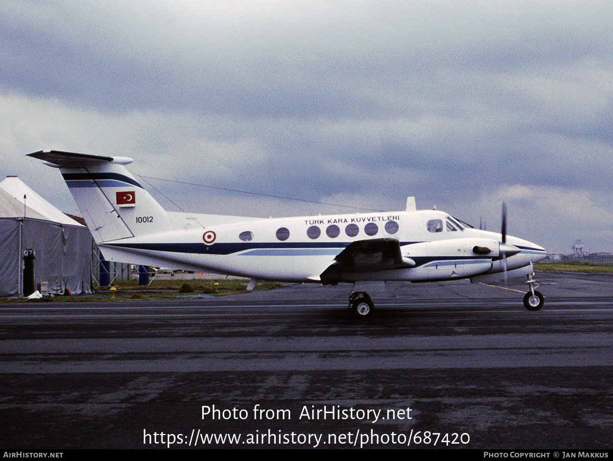 Aircraft Photo of 10012 | Beech B200 Super King Air | Turkey - Army | AirHistory.net #687420