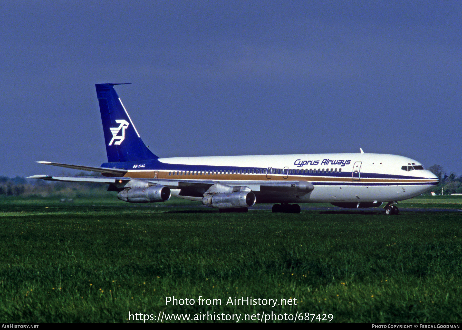 Aircraft Photo of 5B-DAL | Boeing 707-123B | Cyprus Airways | AirHistory.net #687429