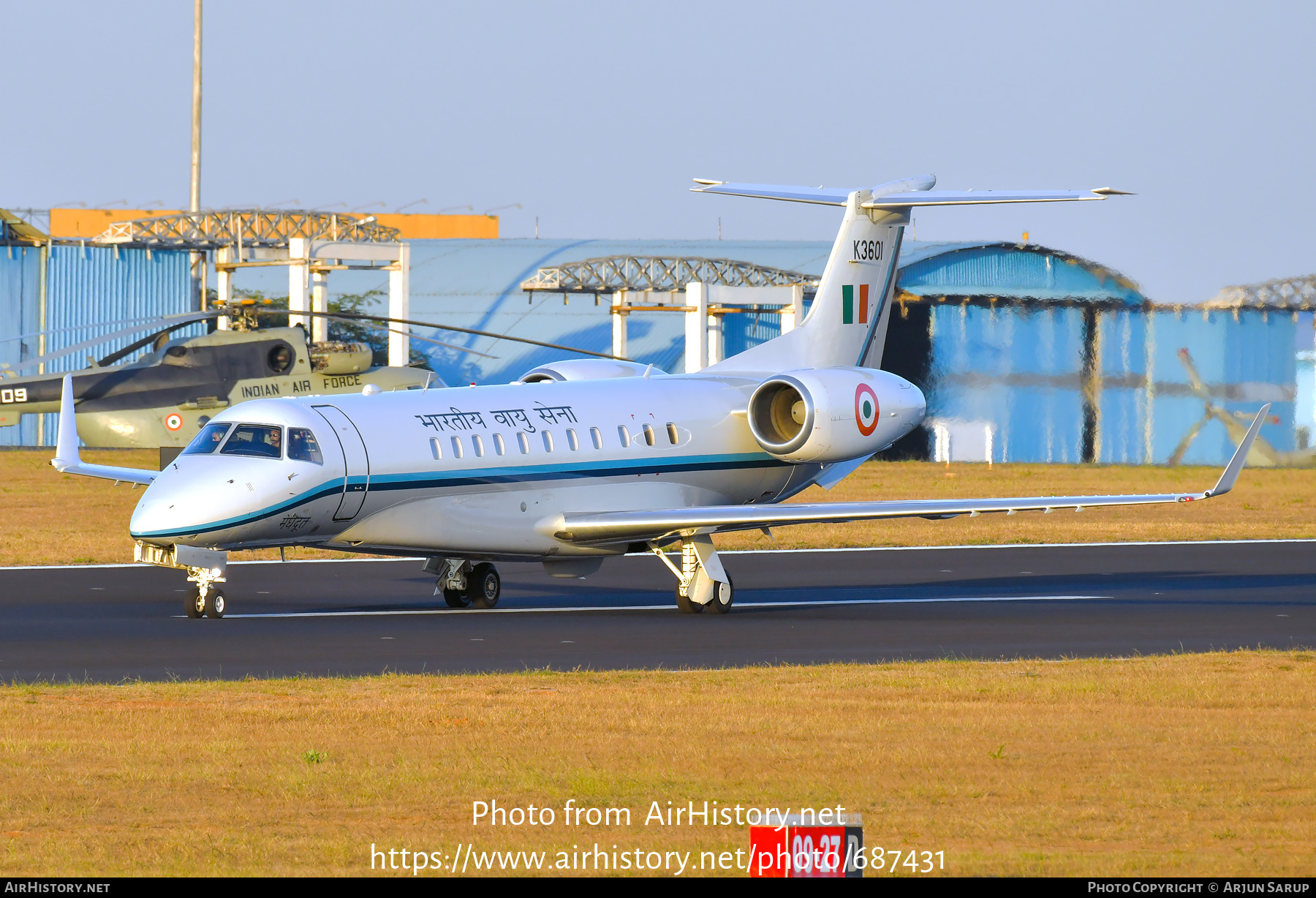 Aircraft Photo of K3601 | Embraer Legacy 600 (EMB-135BJ) | India - Air Force | AirHistory.net #687431