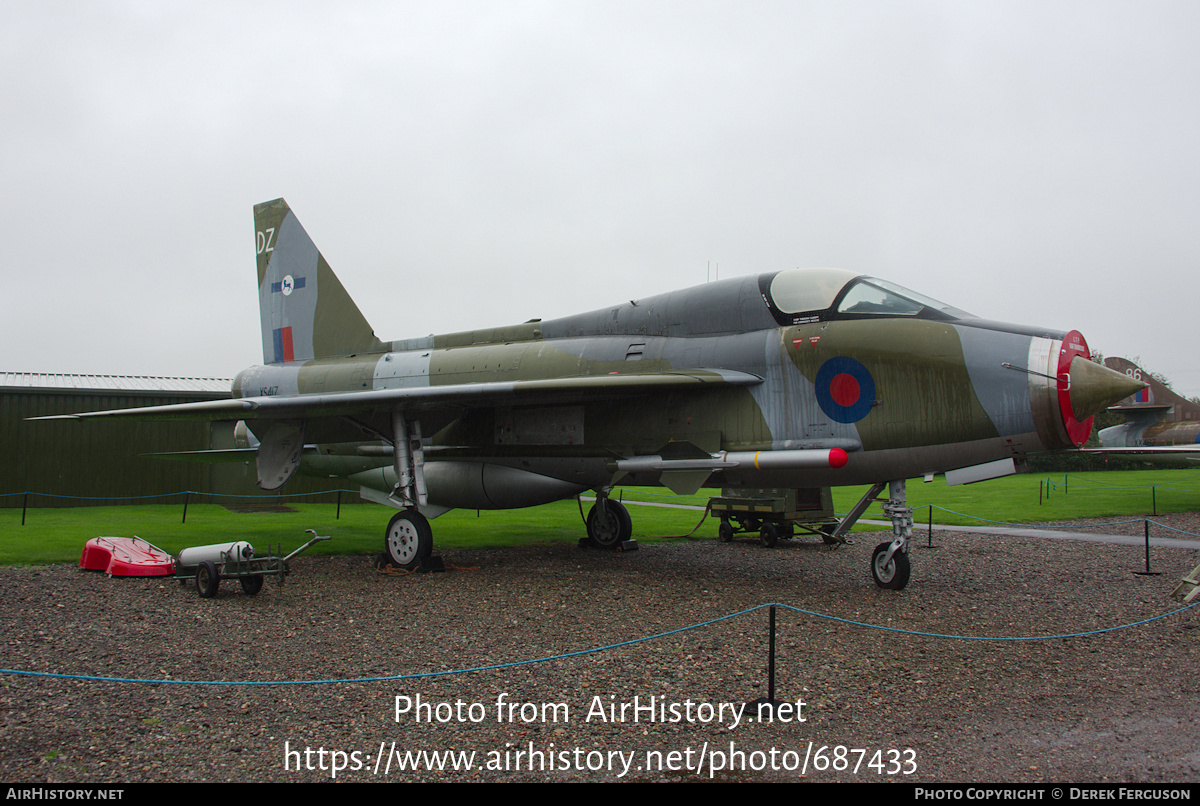 Aircraft Photo of XS417 | English Electric Lightning T5 | UK - Air Force | AirHistory.net #687433