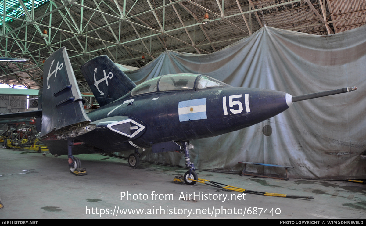 Aircraft Photo of 0516 | Grumman F9F-8T Panther | Argentina - Navy | AirHistory.net #687440