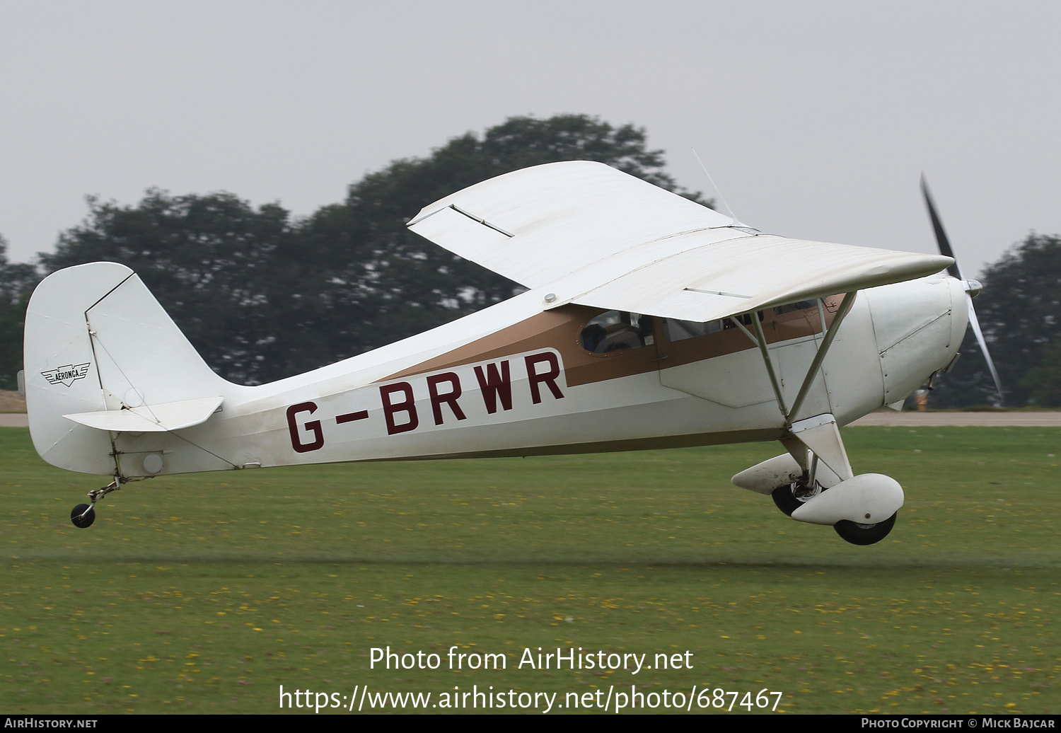 Aircraft Photo of G-BRWR | Aeronca 11AC Chief | AirHistory.net #687467