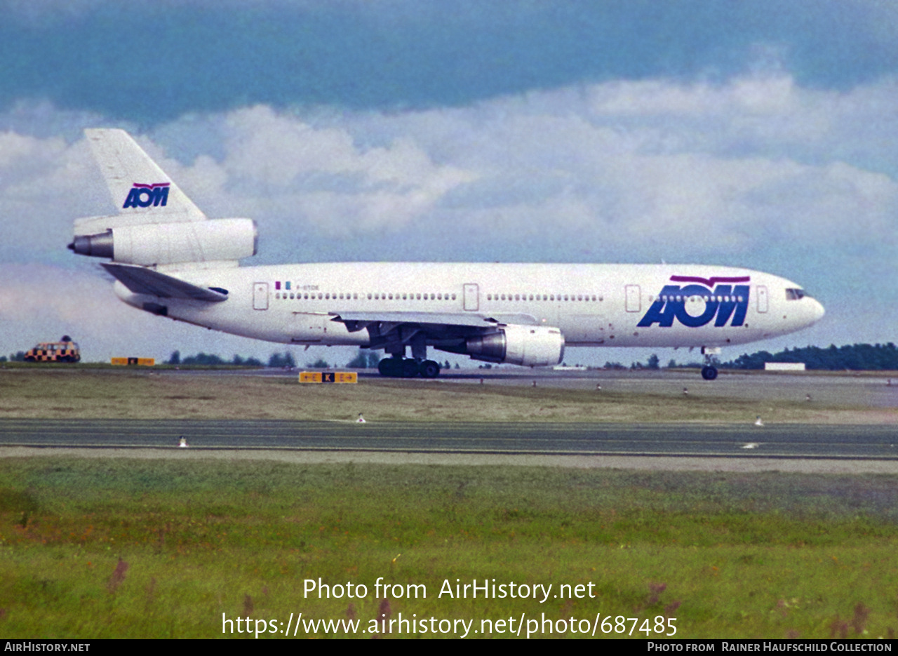 Aircraft Photo of F-BTDE | McDonnell Douglas DC-10-30 | AOM French Airlines | AirHistory.net #687485