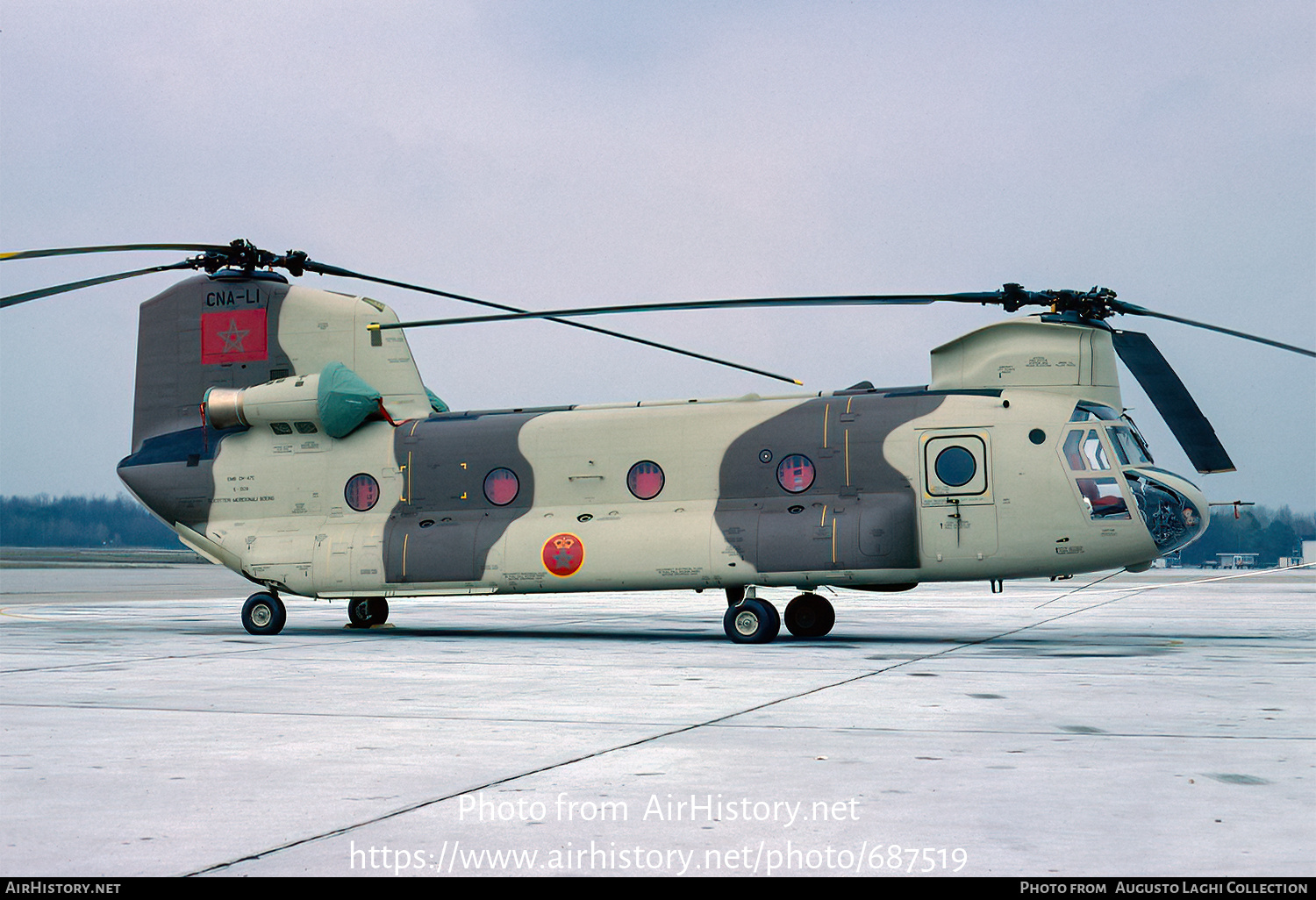 Aircraft Photo of CNA-LI | Boeing Vertol CH-47C Chinook | Morocco - Air Force | AirHistory.net #687519