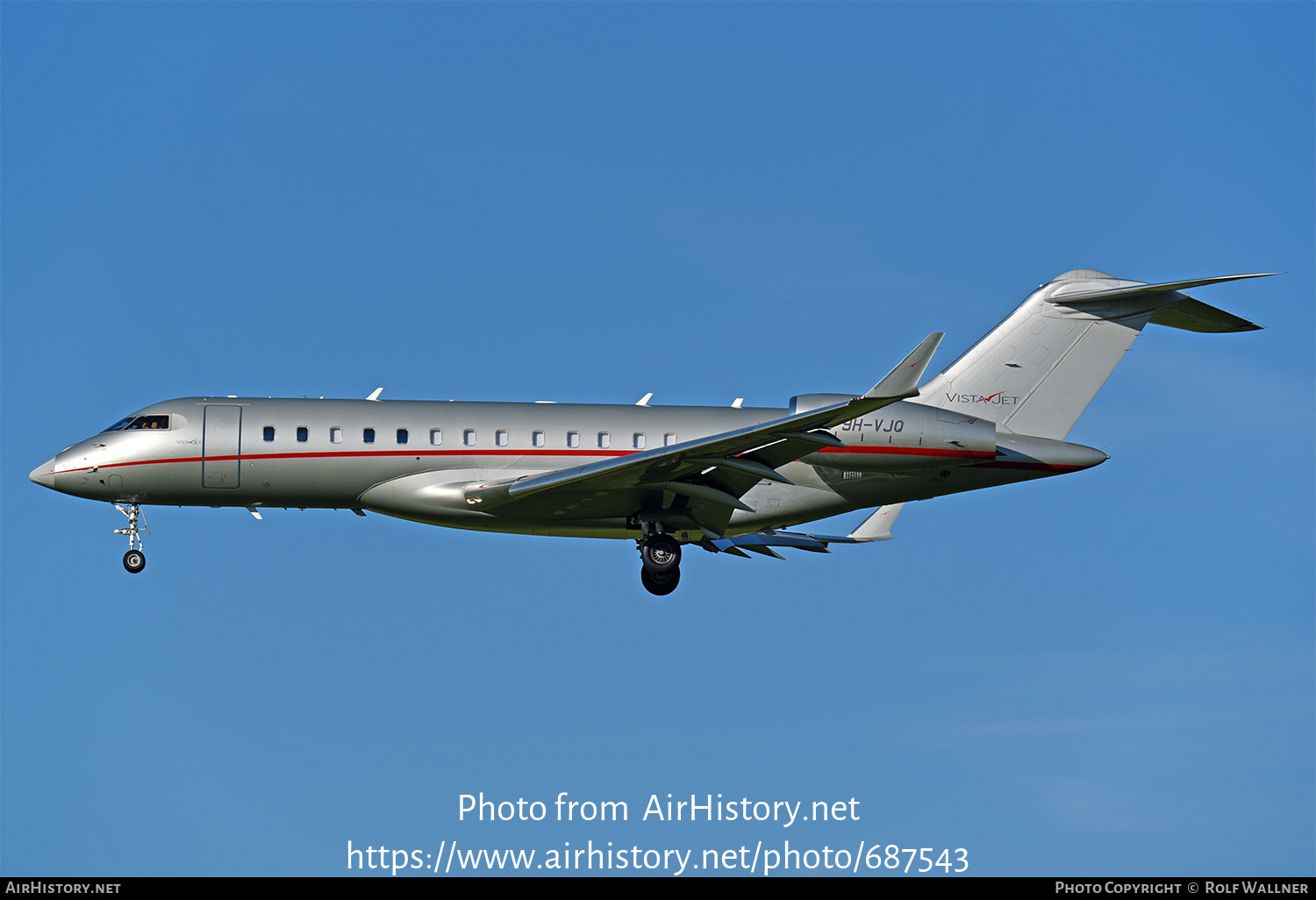 Aircraft Photo of 9H-VJQ | Bombardier Global 6000 (BD-700-1A10) | VistaJet | AirHistory.net #687543