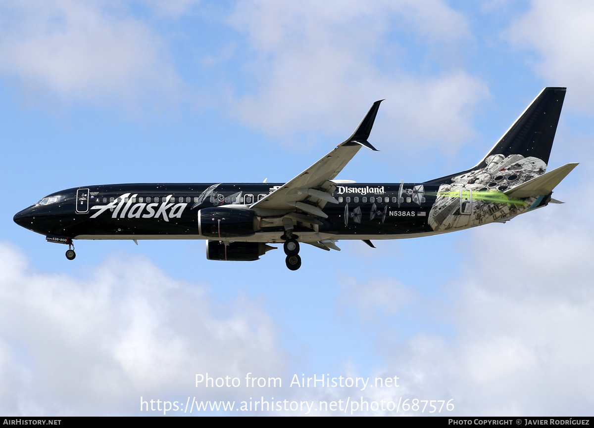 Aircraft Photo of N538AS | Boeing 737-890 | Alaska Airlines | AirHistory.net #687576