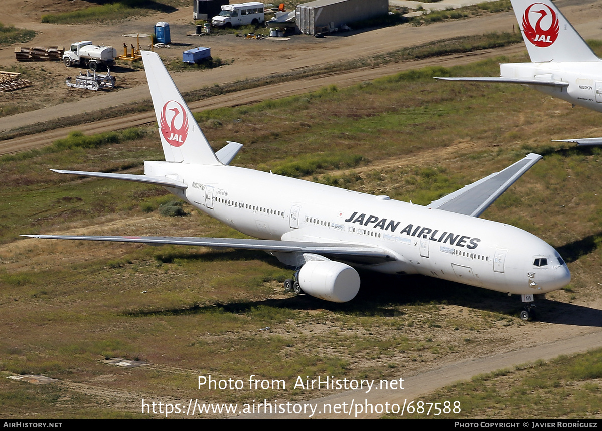 Aircraft Photo of N807KW | Boeing 777-289 | Japan Airlines - JAL | AirHistory.net #687588