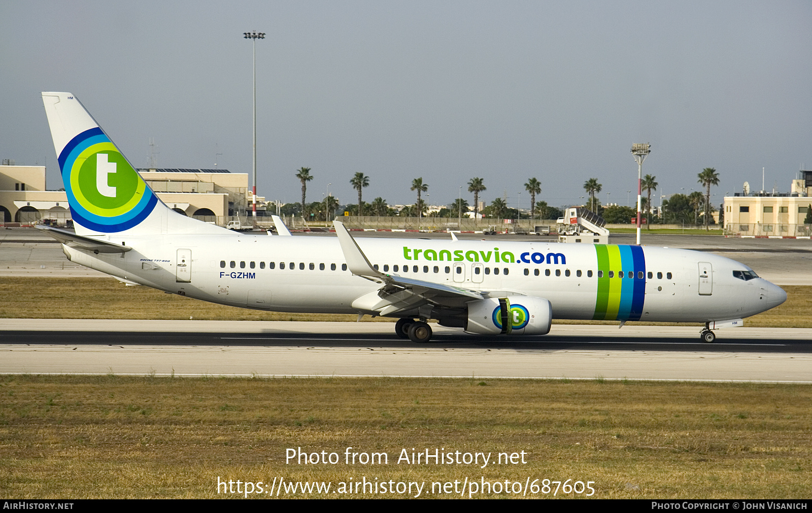 Aircraft Photo of F-GZHM | Boeing 737-8K2 | Transavia | AirHistory.net #687605