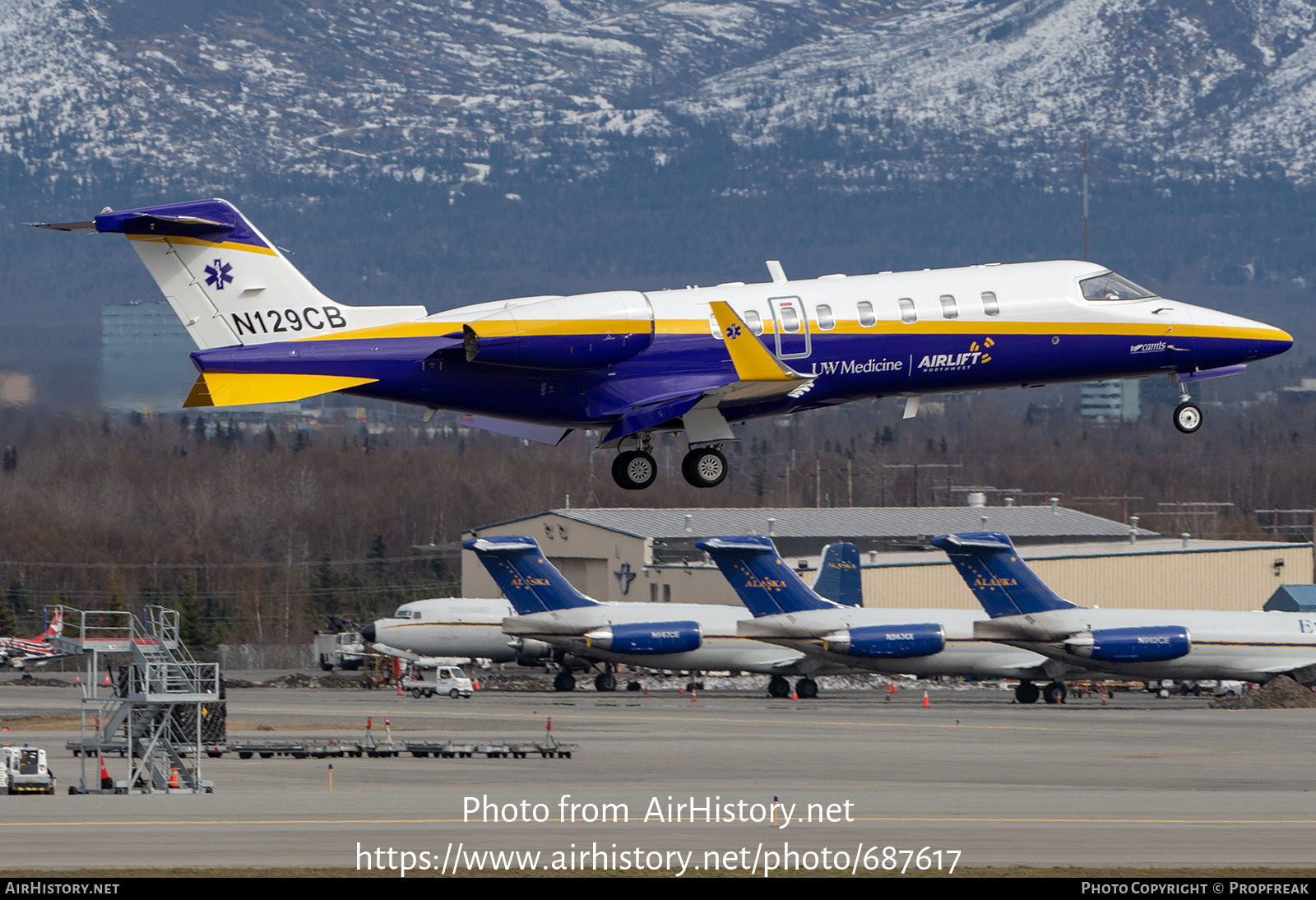 Aircraft Photo of N129CB | Learjet 45XR | Airlift Northwest - UW Medicine | AirHistory.net #687617