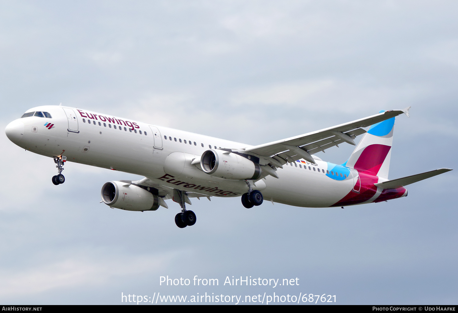 Aircraft Photo of D-AIDP | Airbus A321-231 | Eurowings | AirHistory.net #687621