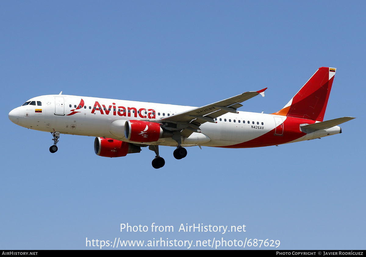 Aircraft Photo of N426AV | Airbus A320-214 | Avianca | AirHistory.net ...