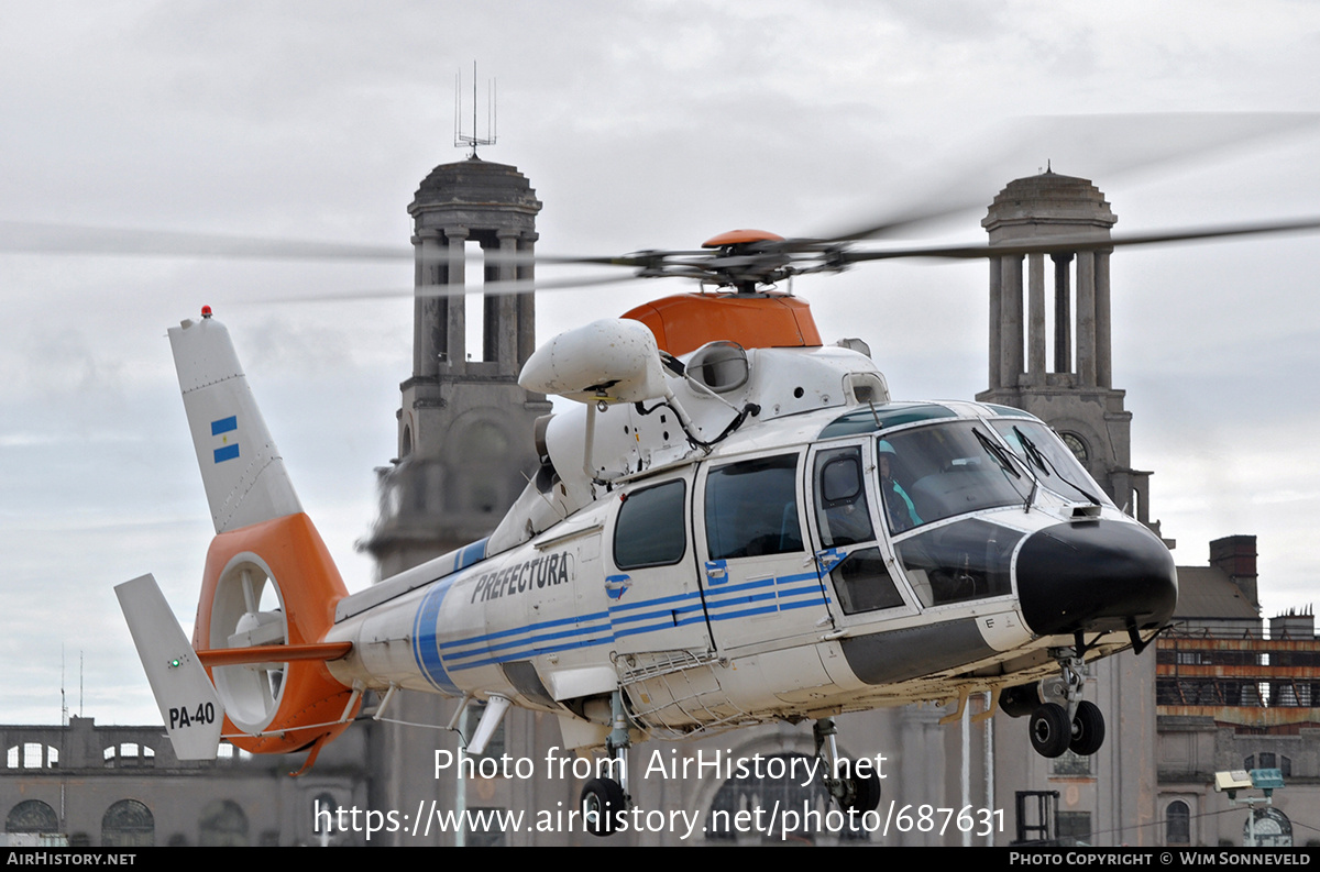 Aircraft Photo of PA-40 | Aerospatiale AS-365N-2 Dauphin 2 | Argentina - Coast Guard | AirHistory.net #687631