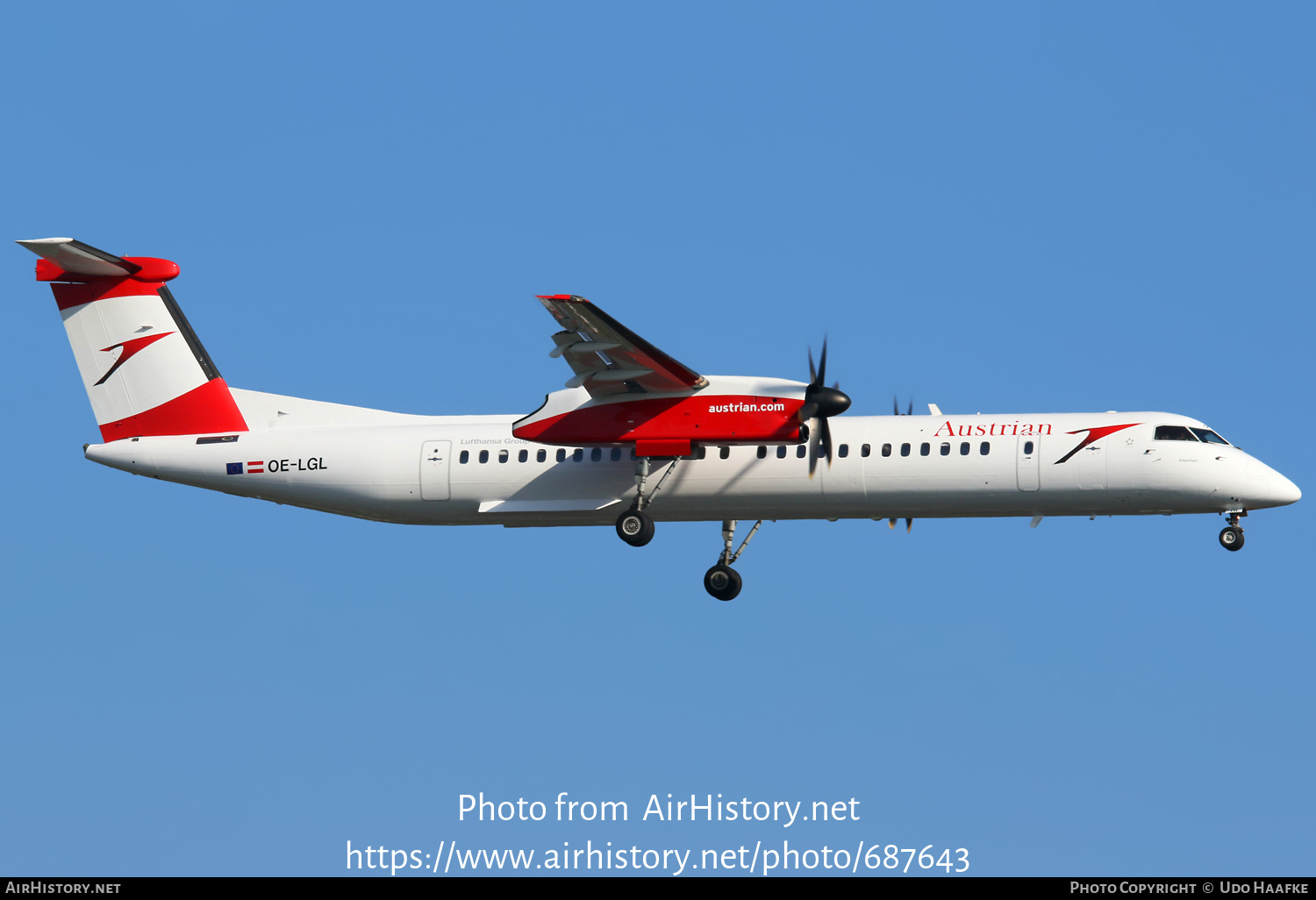 Aircraft Photo of OE-LGL | Bombardier DHC-8-402 Dash 8 | Austrian Airlines | AirHistory.net #687643