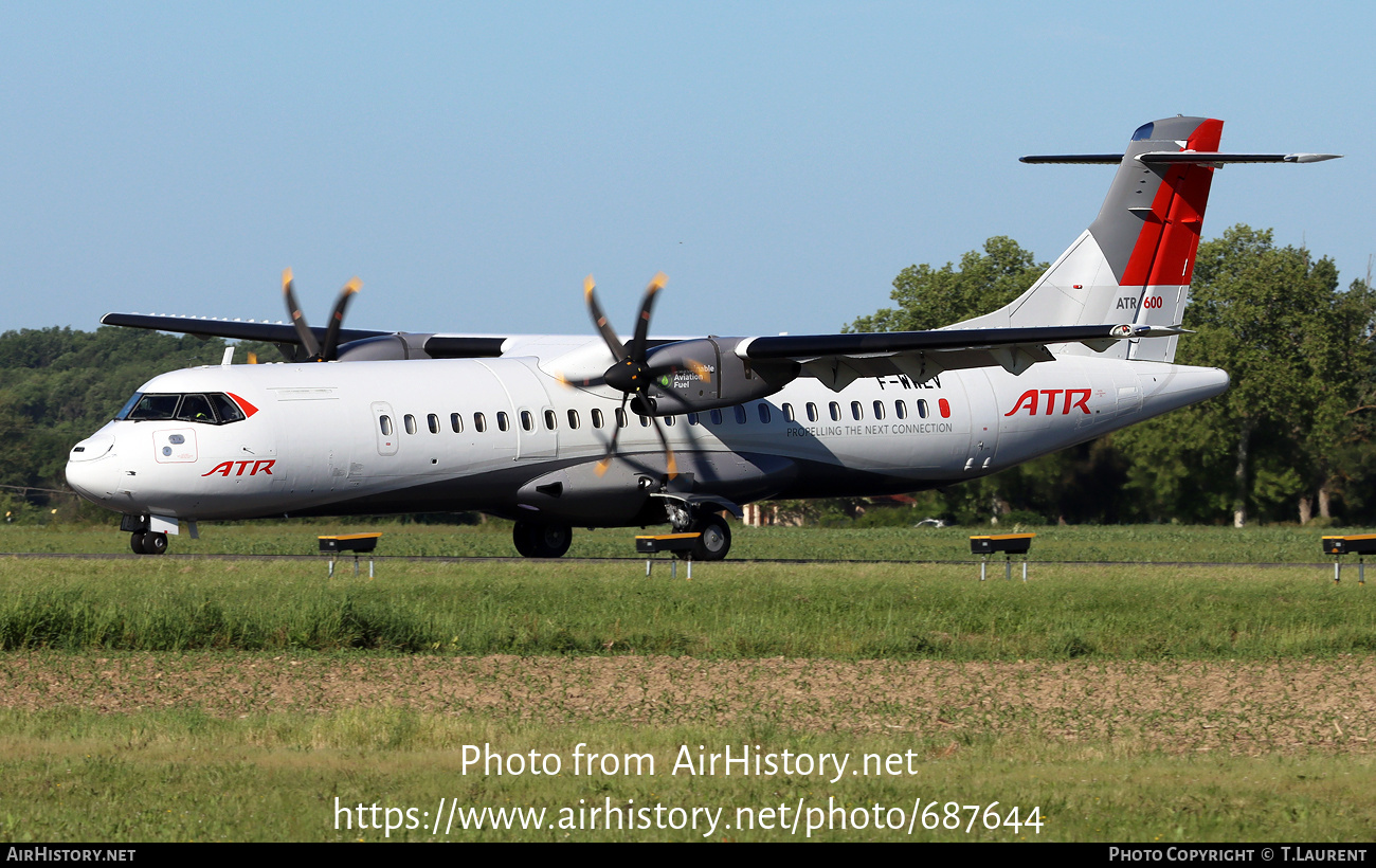 Aircraft Photo of F-WWEV | ATR ATR-72-600 (ATR-72-212A) | ATR | AirHistory.net #687644