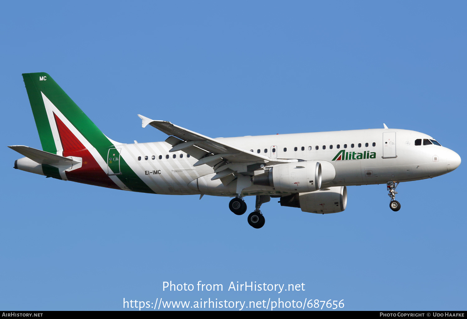 Aircraft Photo of EI-IMC | Airbus A319-112 | Alitalia | AirHistory.net #687656