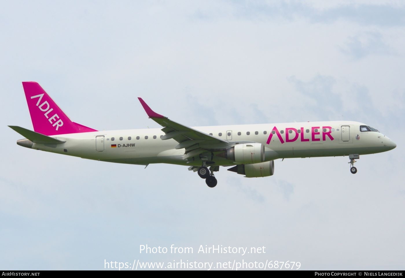 Aircraft Photo of D-AJHW | Embraer 190LR (ERJ-190-100LR) | German Airways | AirHistory.net #687679