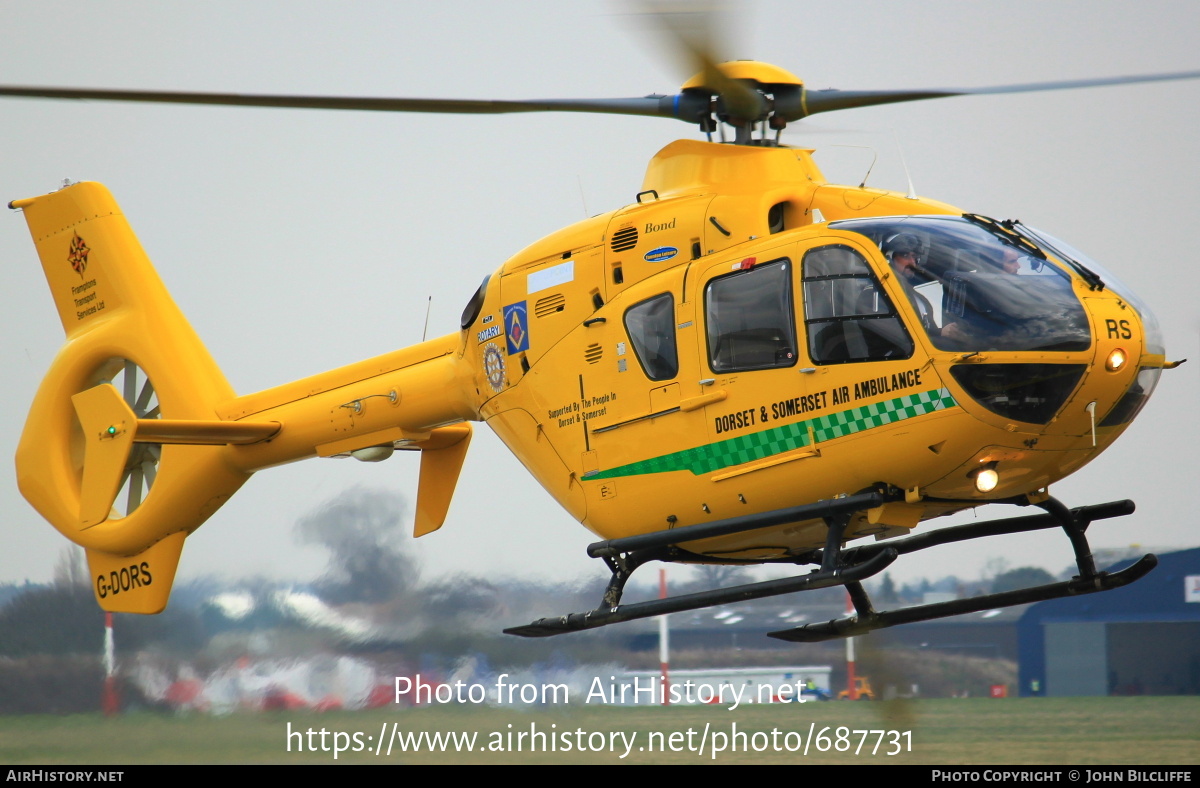 Aircraft Photo of G-DORS | Eurocopter EC-135T-2 | Dorset and Somerset Air Ambulance | AirHistory.net #687731